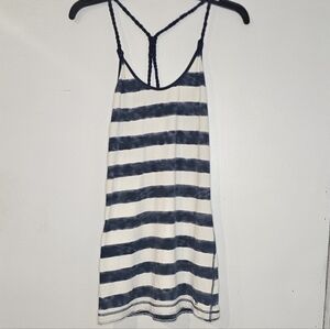 Abercrombie & Fitch Blue and White Striped Tank